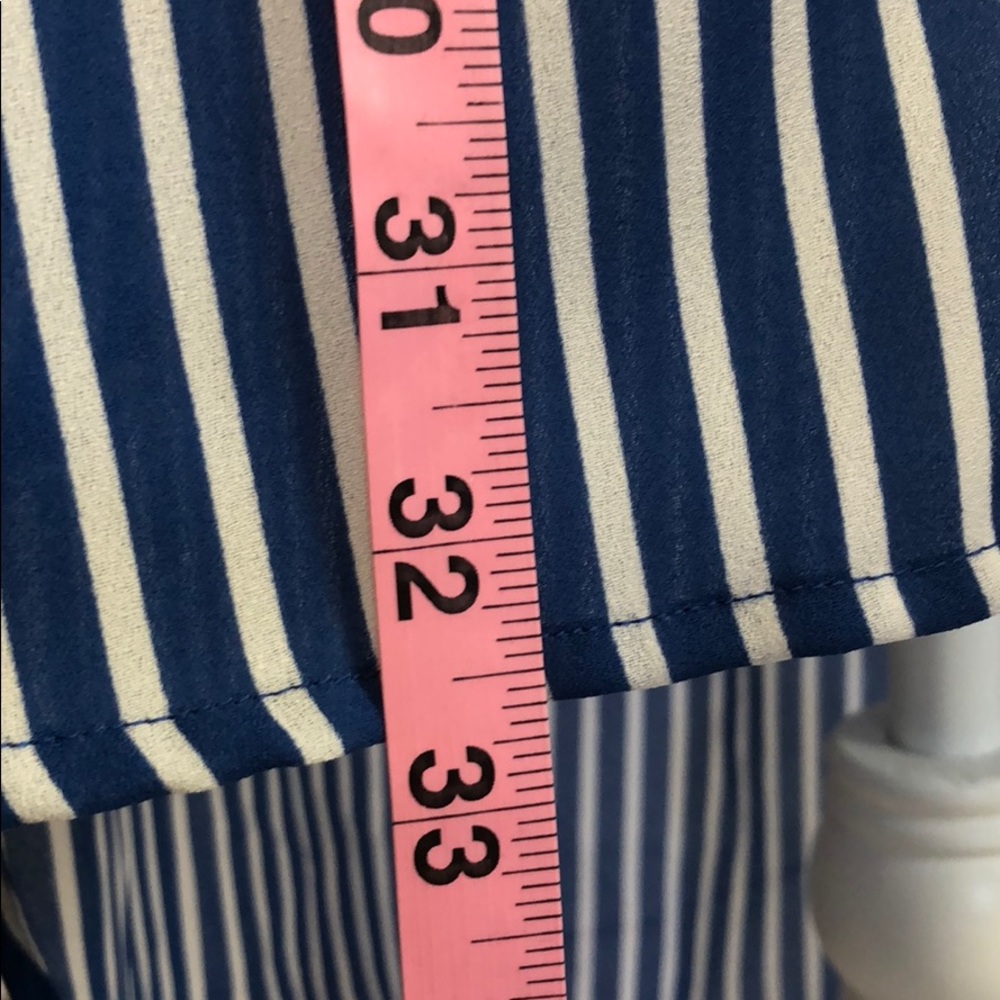 Royal blue and white striped tunic - Picture 6 of 7